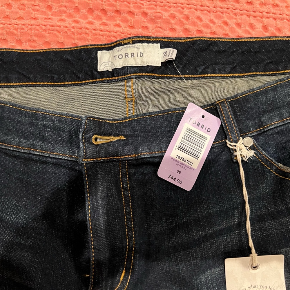 Torrid denim shorts plus size